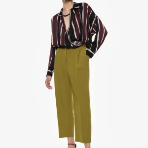 PANTALONI CROPPED A VITA ALTA IMPERIAL