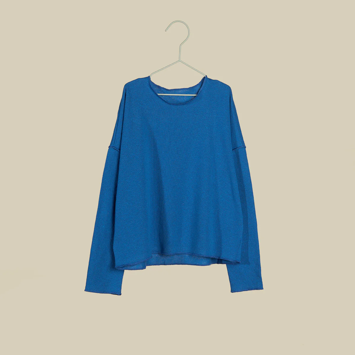 Maglia di cotone leggero blu elettrico