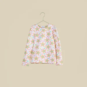 Felpa girocollo con fantasia Stars