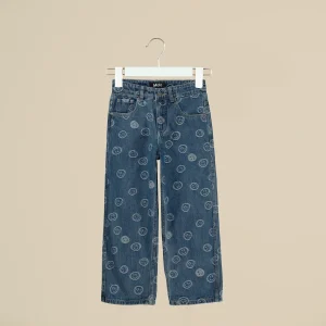 Jeans unisex cinque tasche con Smile