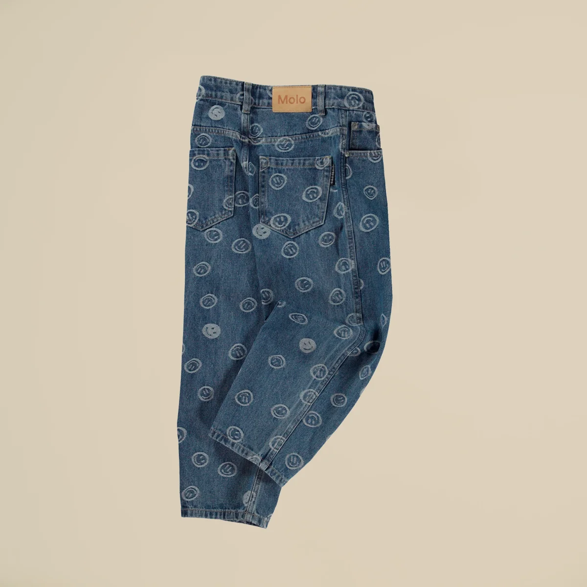 Jeans unisex cinque tasche con Smile - immagine 4