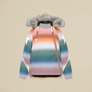 Giaccone imbottito in colori pastello con cappuccio