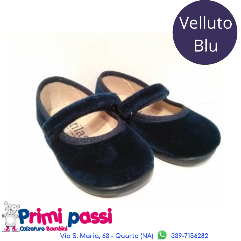 Ballerina Batilas Velluto Blu - immagine 2