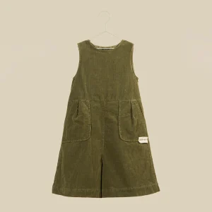 Tuta ampia smanicata in velluto verde