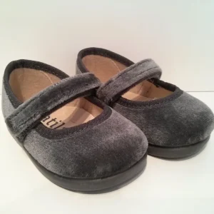 Ballerina Velluto Grigio
