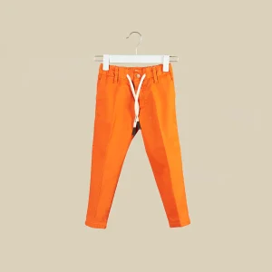 Pantalone color coccio, in gabardine