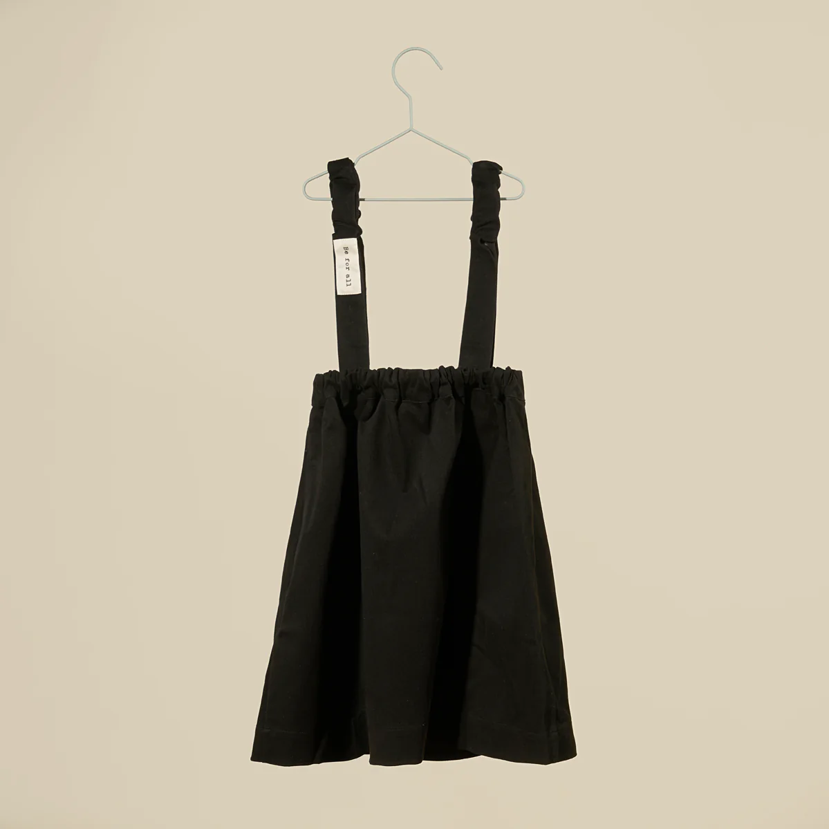 Gonna svasata con bretelline in tessuto gabardine - immagine 5