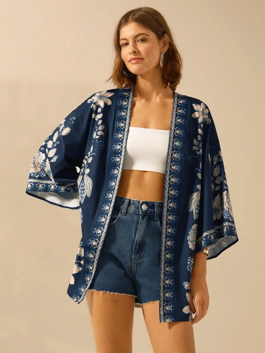 Kimono Ample Manica Lunga | La Parisienne - immagine 5