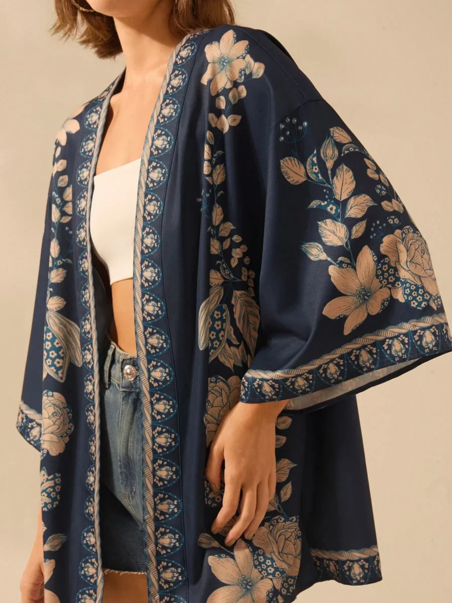 Kimono Ample Manica Lunga | La Parisienne - immagine 2