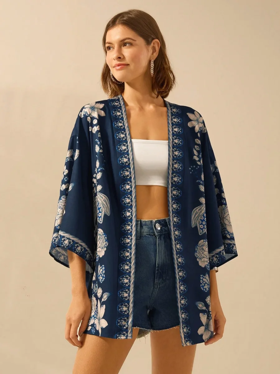 Kimono Ample Manica Lunga | La Parisienne - immagine 8