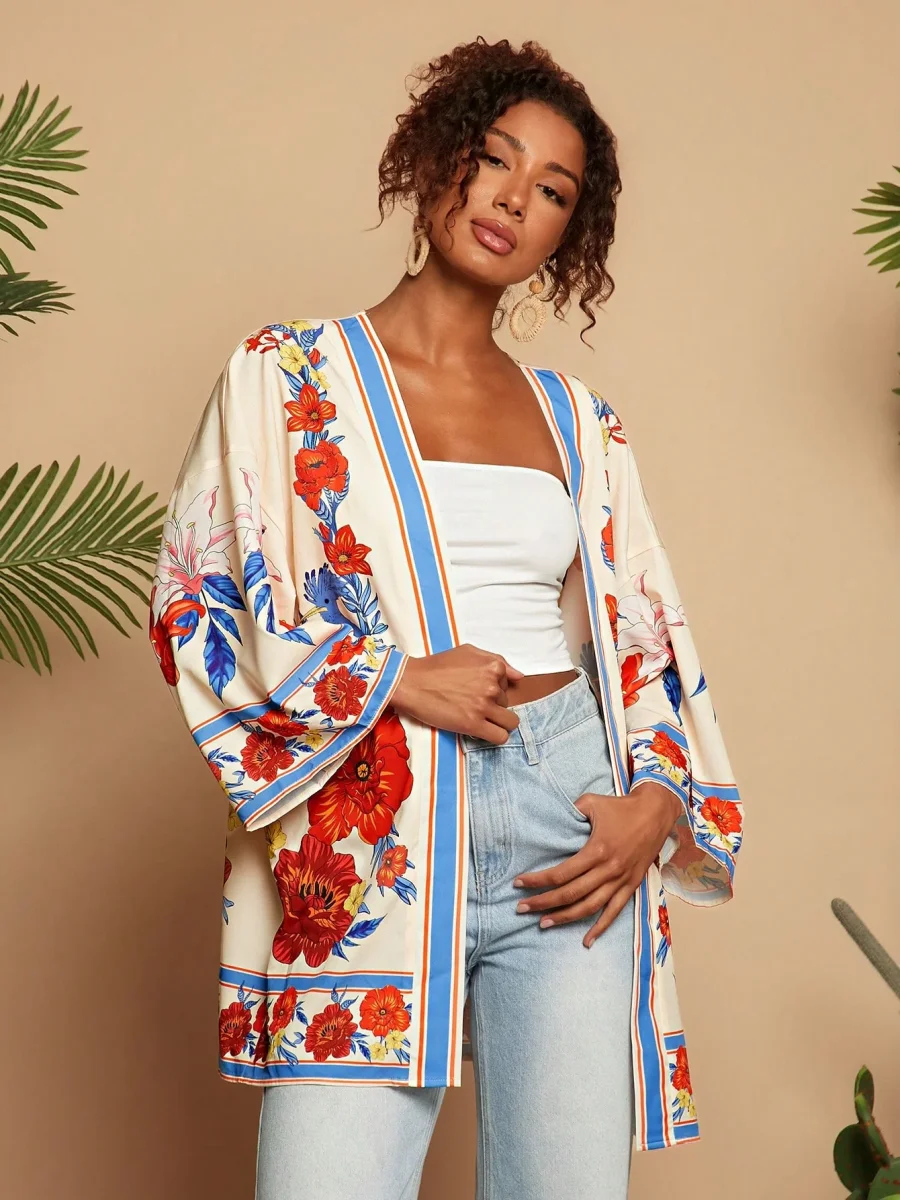 Kimono Ample Manica Lunga | La Parisienne - immagine 5