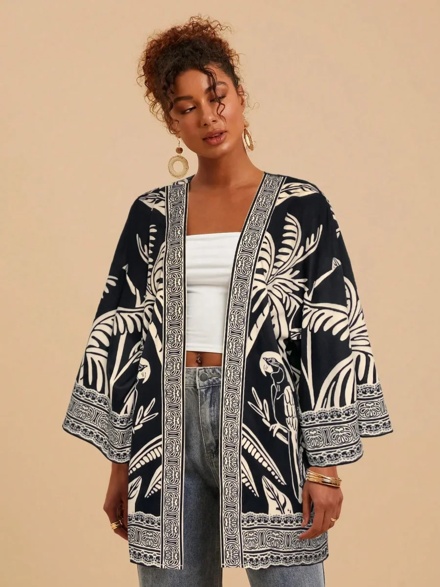 Kimono Ample Manica Lunga | La Parisienne - immagine 6