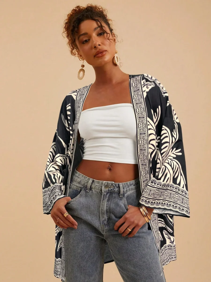 Kimono Ample Manica Lunga | La Parisienne - immagine 8