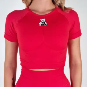 CROP TOP EVOLUTION ROSSO