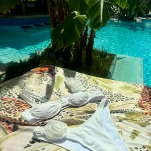 Costume Due Pezzi Aloha Bianco