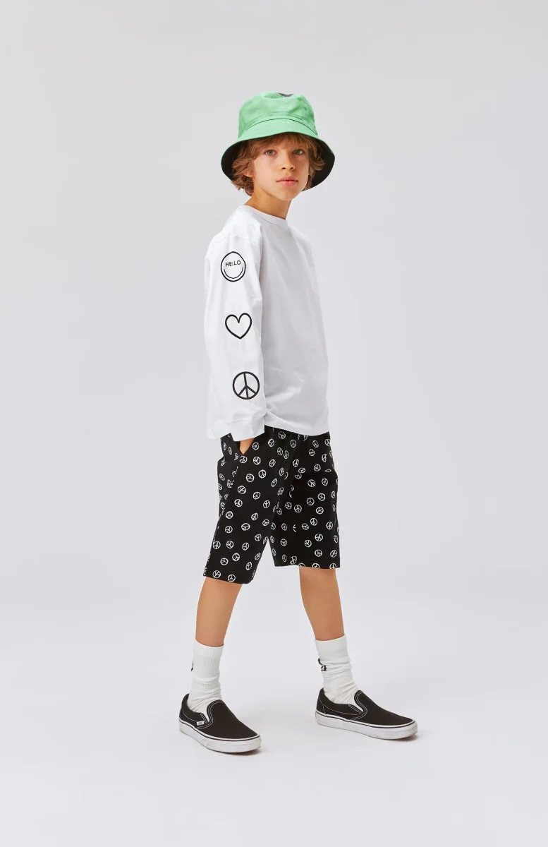 T-shirt maniche lunge PeaceLoveSmile - immagine 3