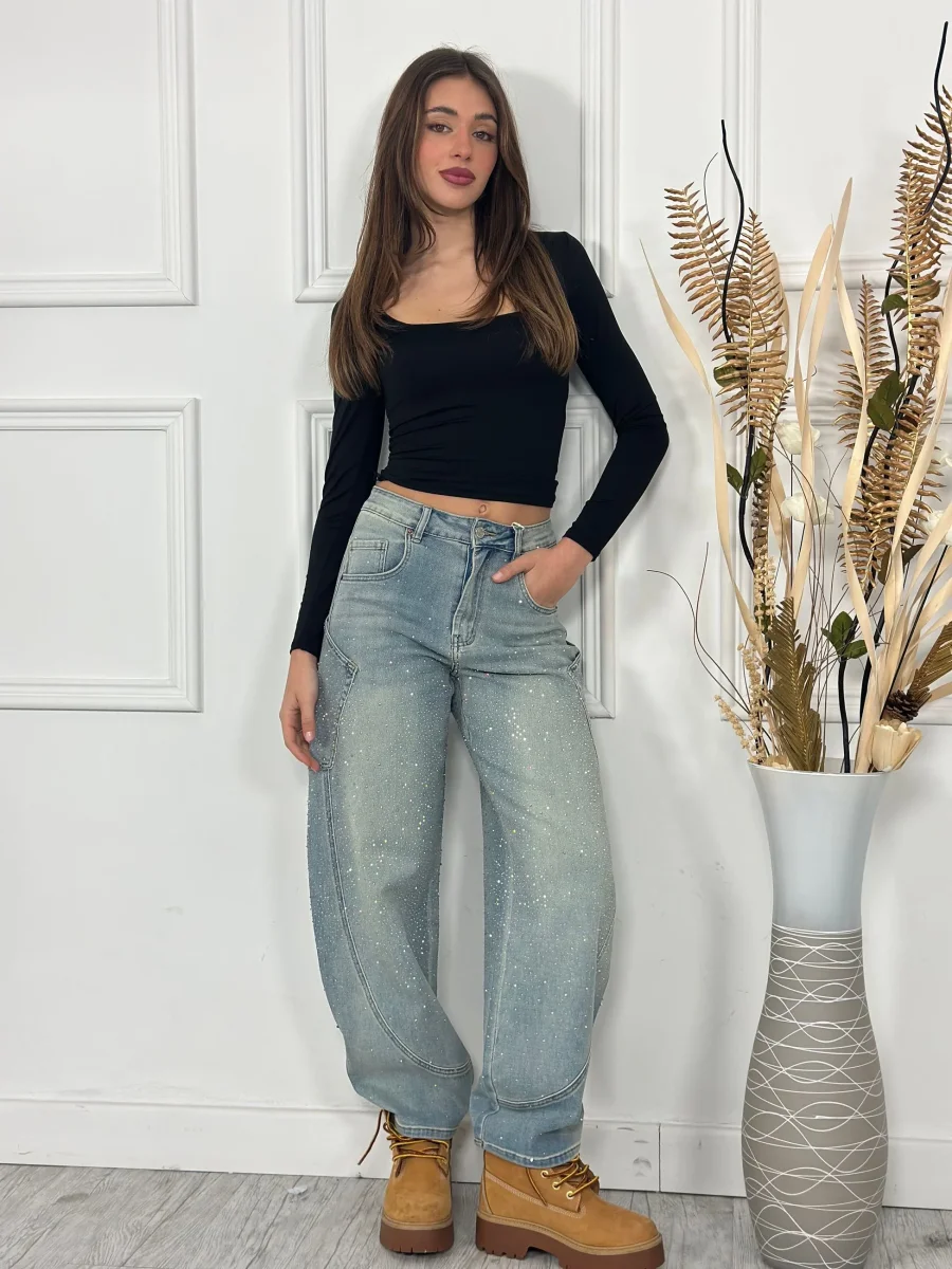 Jeans Balloon Brillantini DX6040 - immagine 2