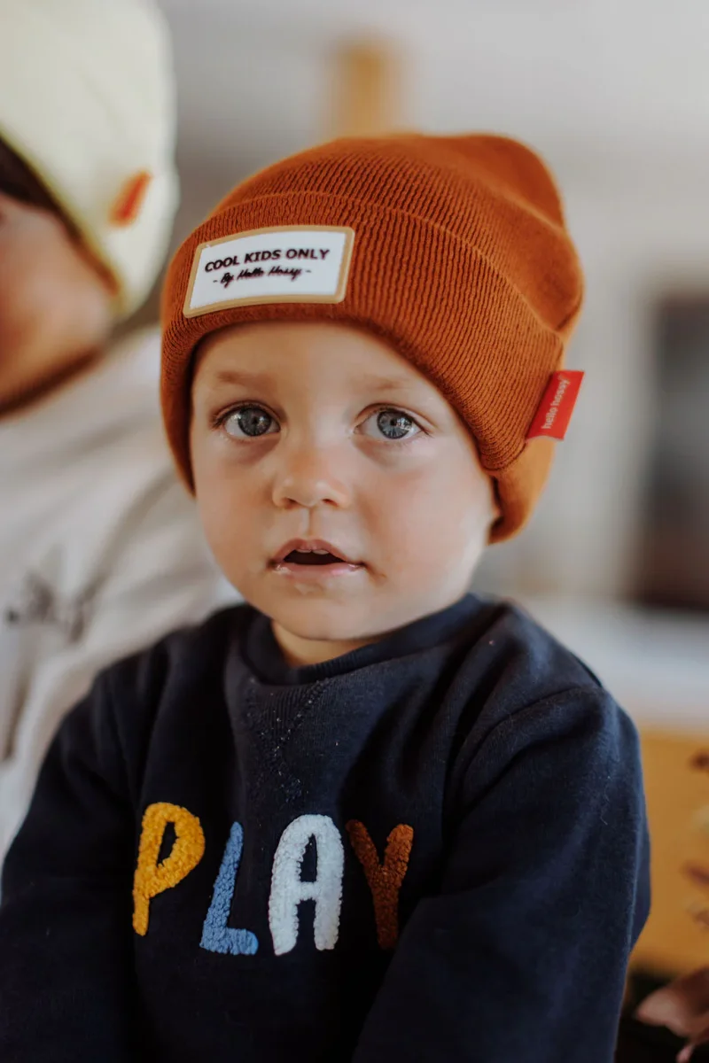 Cappellino in cotone Cool Kids color cacao - immagine 3