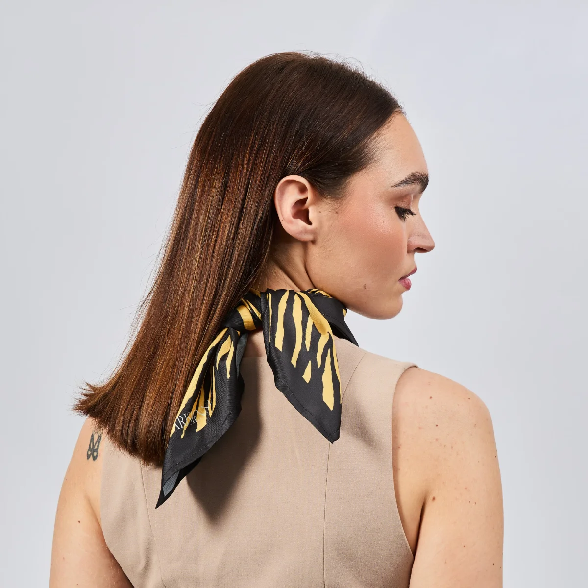 Sciarpa 100% seta Signature | La Parisienne - immagine 4