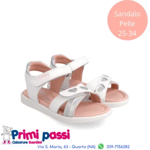 Sandalo bianco cuori