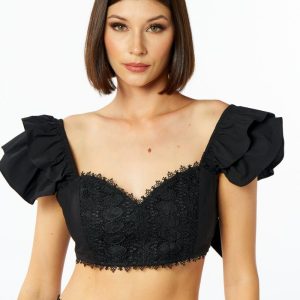 TOP COTONE E PIZZO NO SECRETS