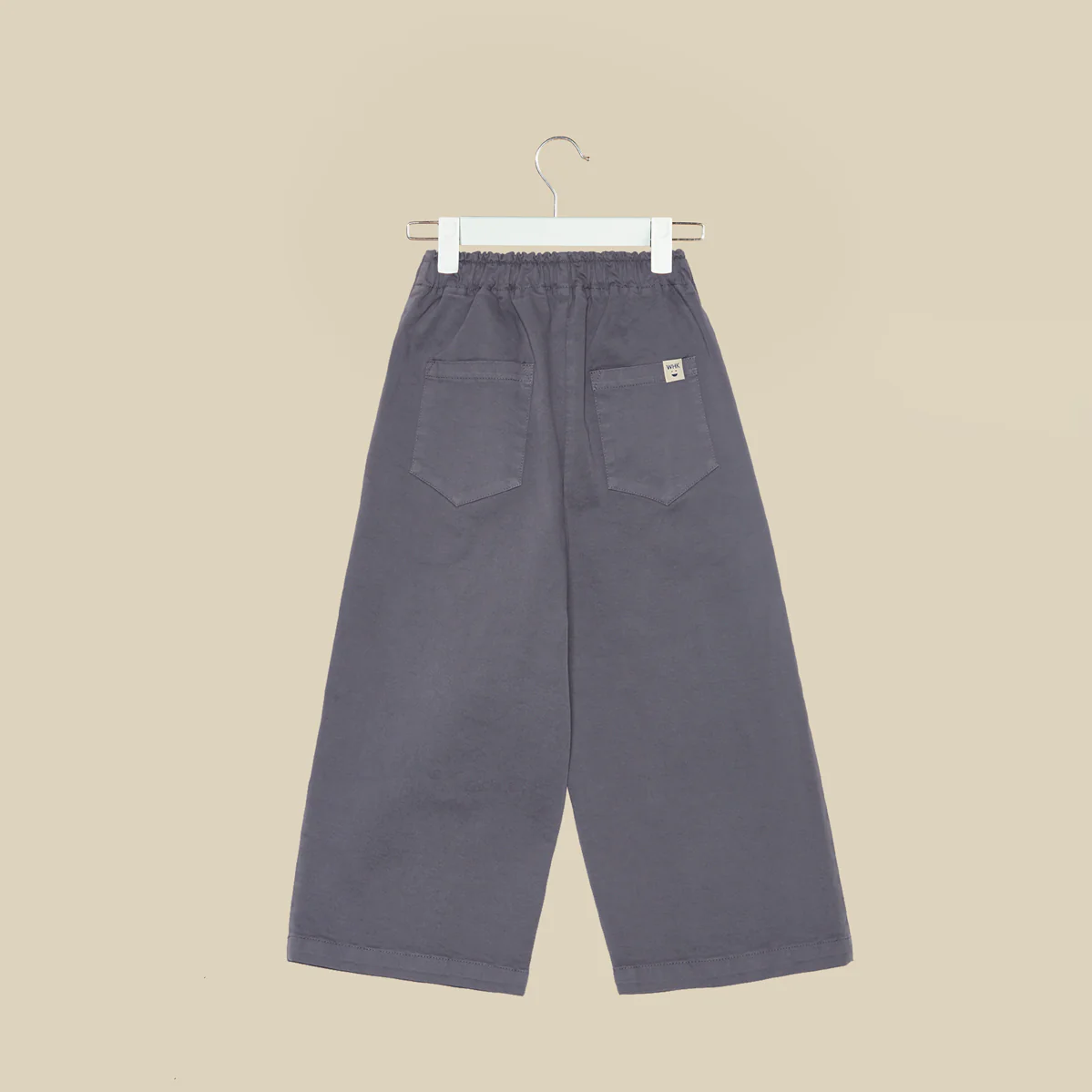 Pantalone Chaplin svasato in cotone grigio - immagine 4