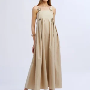 ABITO LUNGO COTONE CON FIBBIE NO SECRETS