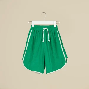 Shorts verdi in spugna