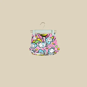 Shorts in felpa con stampa Unicorn Boss