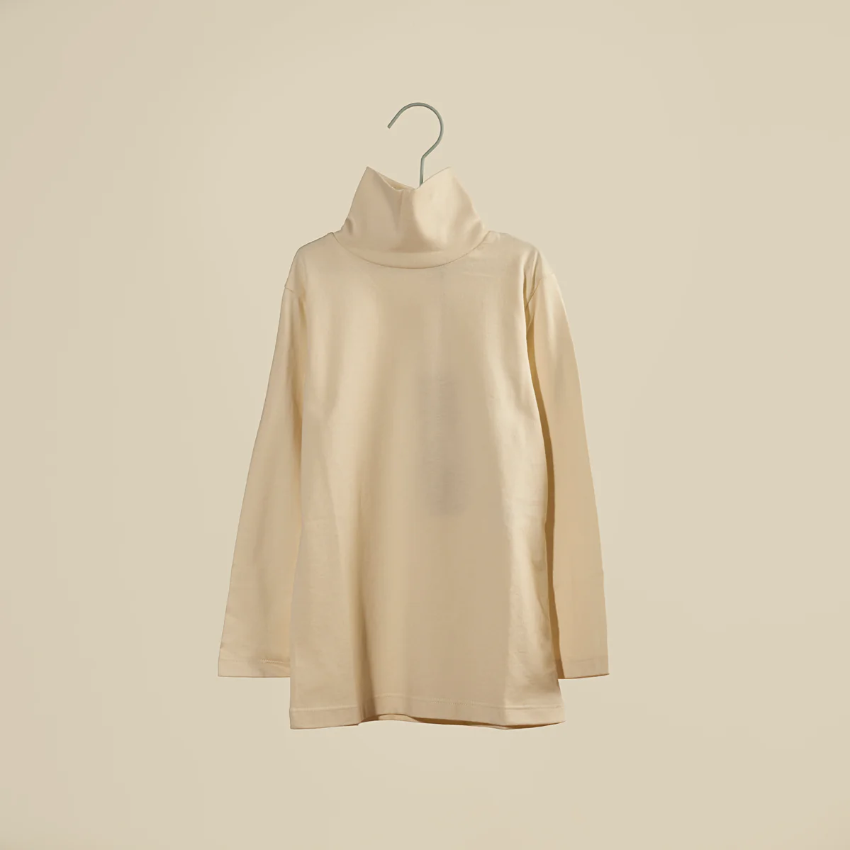 Maglia lupetto in jersey panna - immagine 2