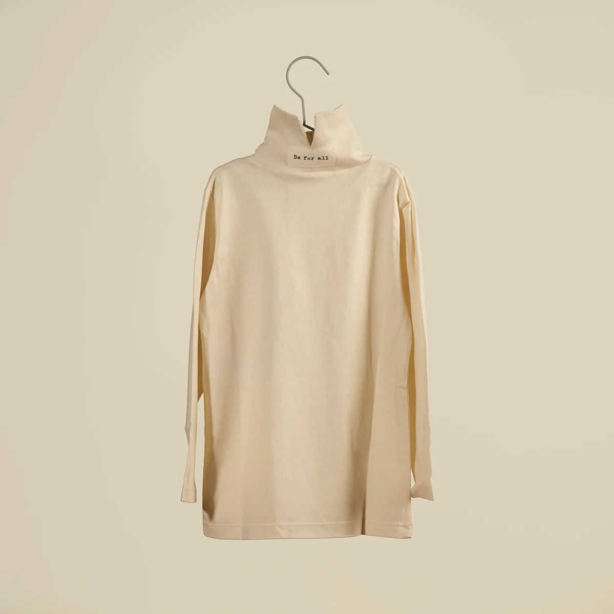 Maglia lupetto in jersey panna - immagine 5