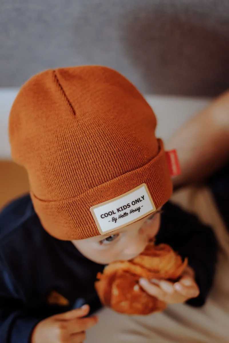 Cappellino in cotone Cool Kids color cacao - immagine 4