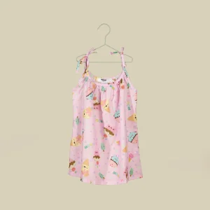 Vestitino in cotone con fantasia di gelati