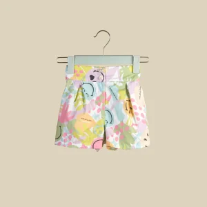 Shorts in cotone fantasia Smile multicolor