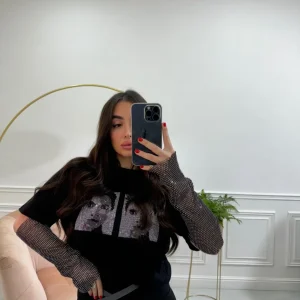 Maglia Rock con manicotti