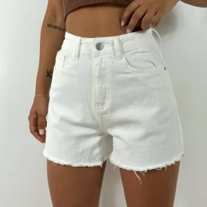 Shorts Denim Bianco