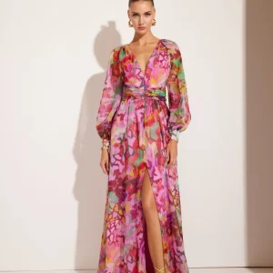 ABITO LUNGO CHIFFON CARLA RUIZ