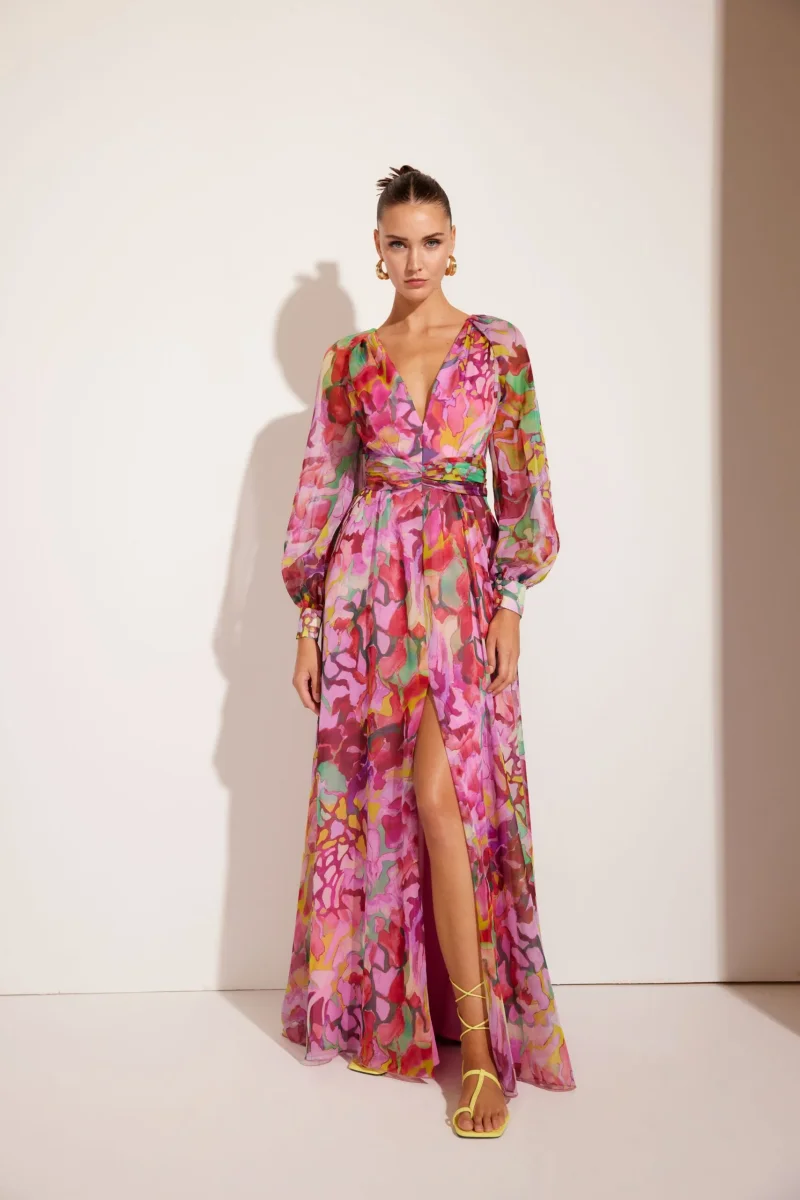 ABITO LUNGO CHIFFON CARLA RUIZ - immagine 2