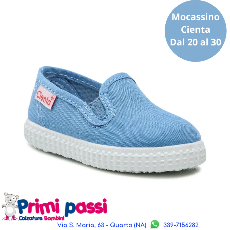 Cienta Slip-On mocassino Azzurro Polvere - immagine 2