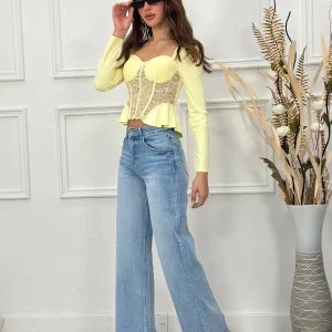 Jeans Palazzo H8000-3 (poco elastico)