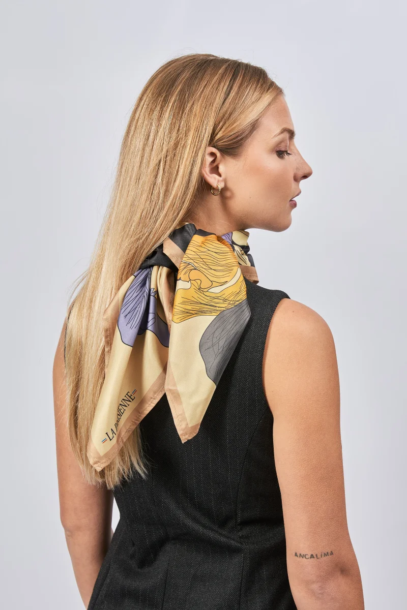 Sciarpa 100% seta Signature | La Parisienne - immagine 4