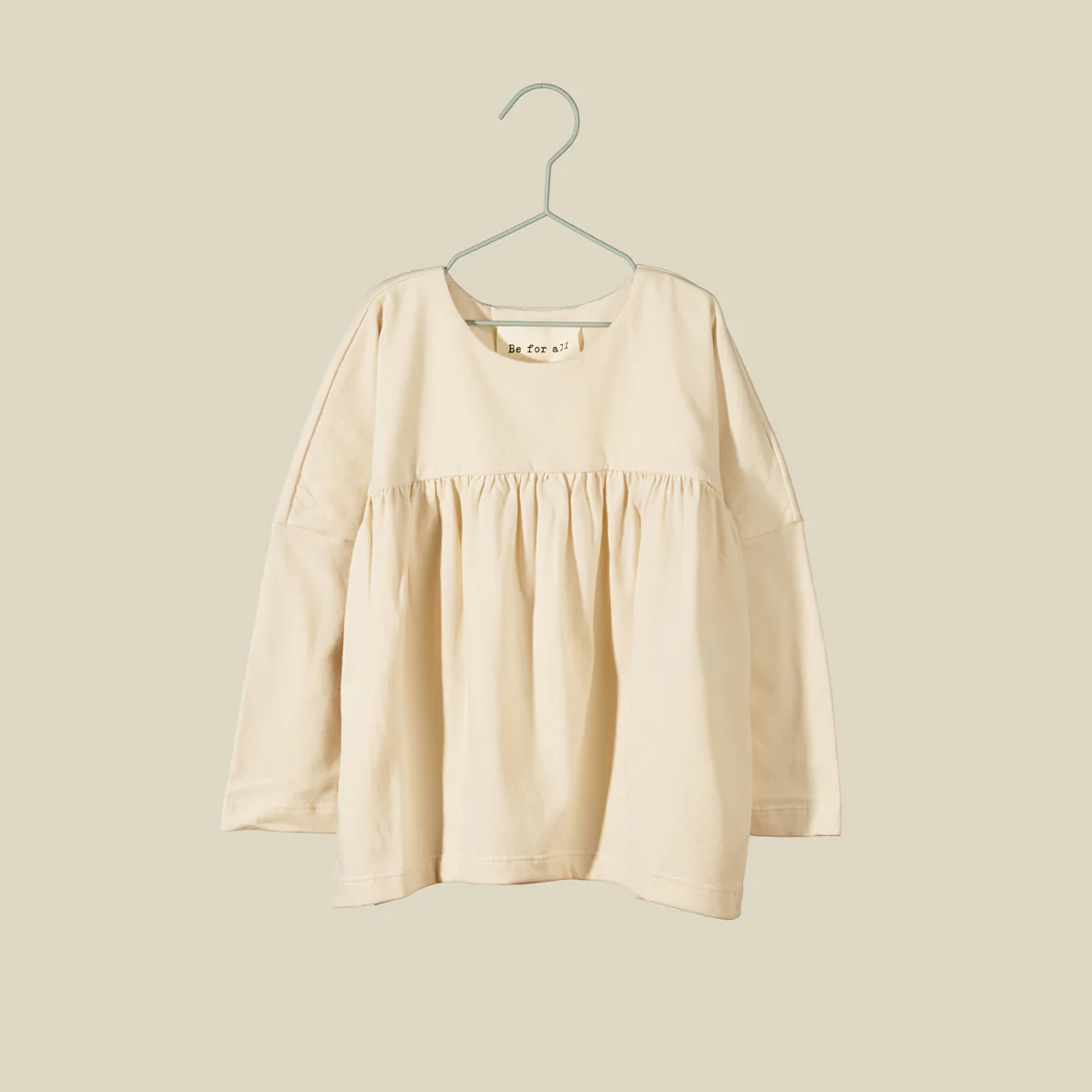 Maglia girocollo color crema