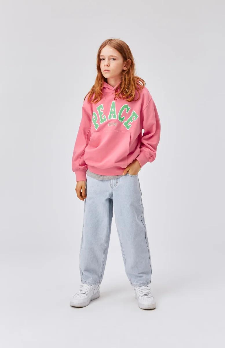 Felpa unisex rosa bubblegum con cappuccio - immagine 3