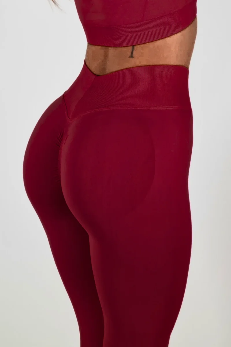 LEGGINGS LIBERTY BORDEAUX - immagine 2