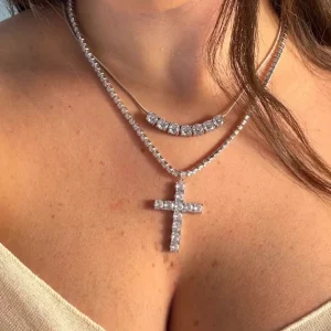 Collana Diamond Cross