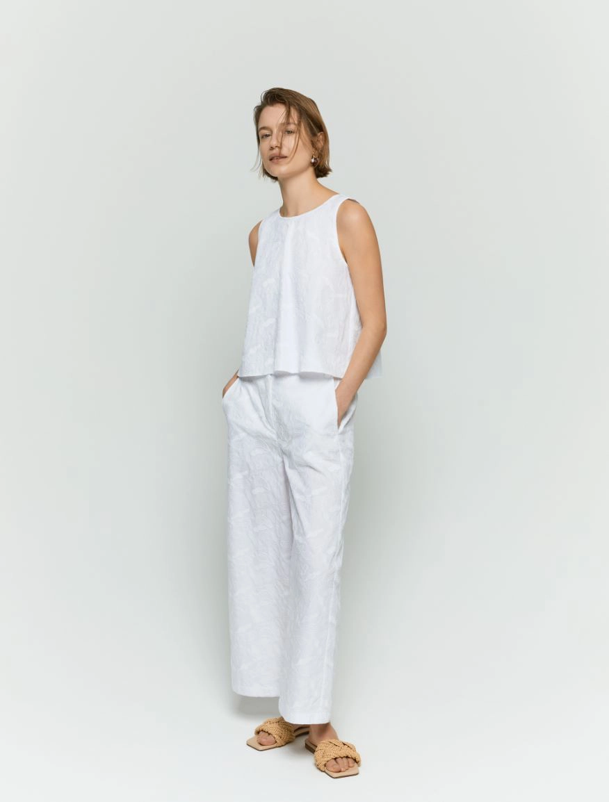 GINECEO PANTALONI RICAMATI IBLUES - immagine 2