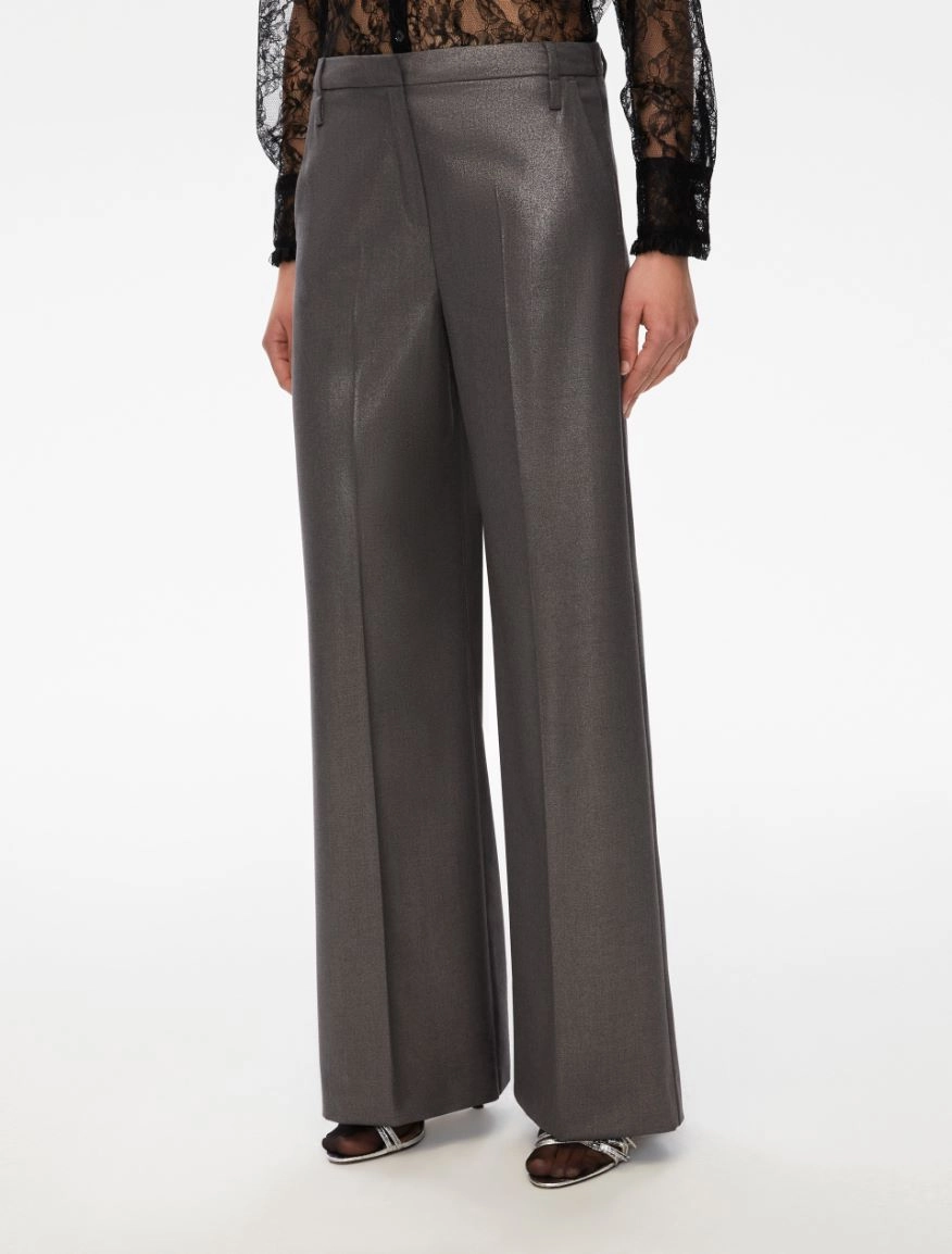 PANTALONI IN LAMÉ ARNES i blues