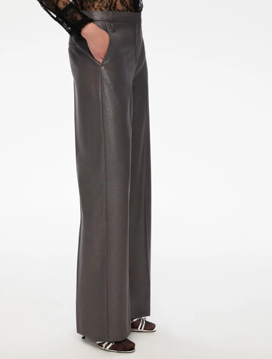 PANTALONI IN LAMÉ ARNES i blues - immagine 4