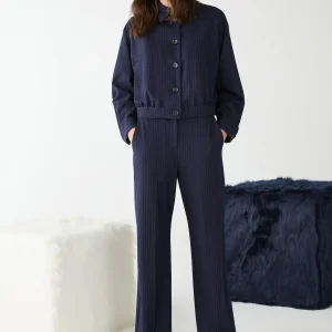 CIOCCA PANTALONI WIDE IBLUES