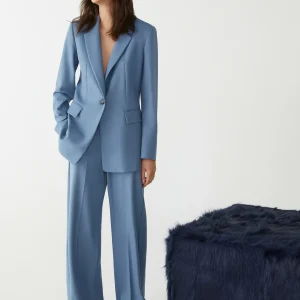 CIOCCA PANTALONI WIDE LEG IBLUES